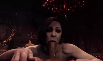  【3D】巨乳夫人诱惑丈夫下属在家中偷情 